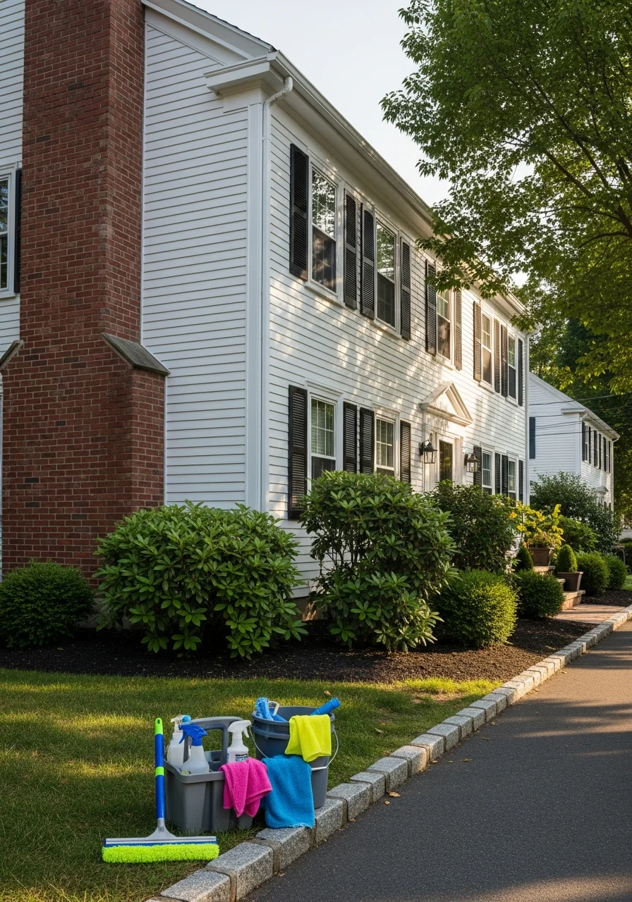 Service professional conducting detailed work on a Wilmington home with attention to quality.